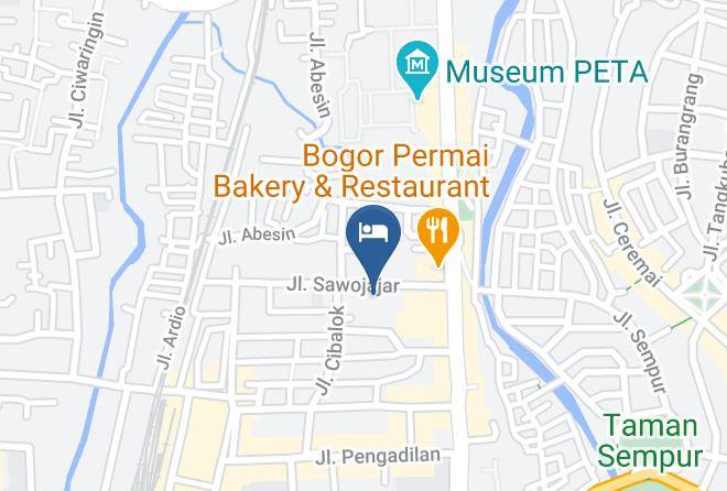 Kota Bogor - Wisma Bogor Permai Maps
