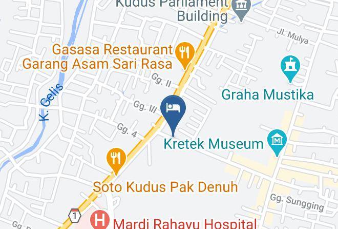 Kudus Regency - Wisma Karima Hotel Maps