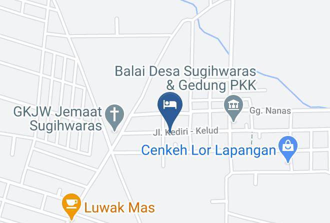 Kediri Regency - Wisma Kinanti Maps