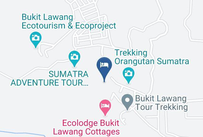 Wisma Leuser Sibayak Map - North Sumatra - Langkat Regency