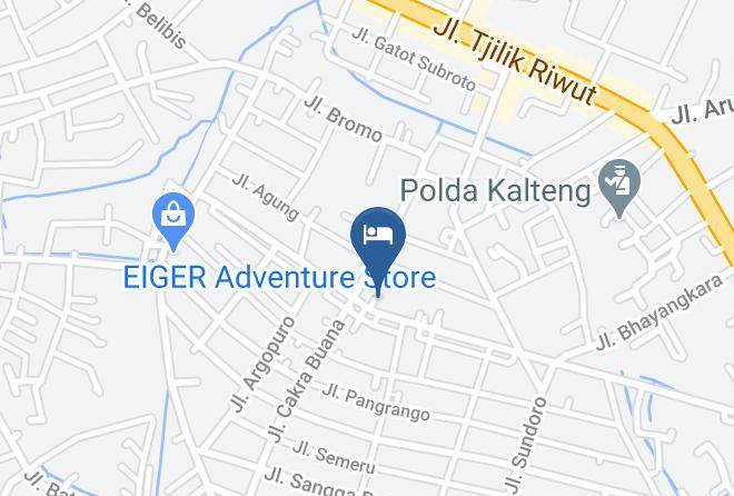 Kota Palangka Raya - Wisma Queen Maps