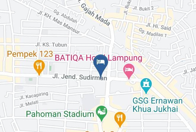 Bandar Lampung - Wisma Sudirman Bandar Lampung Maps