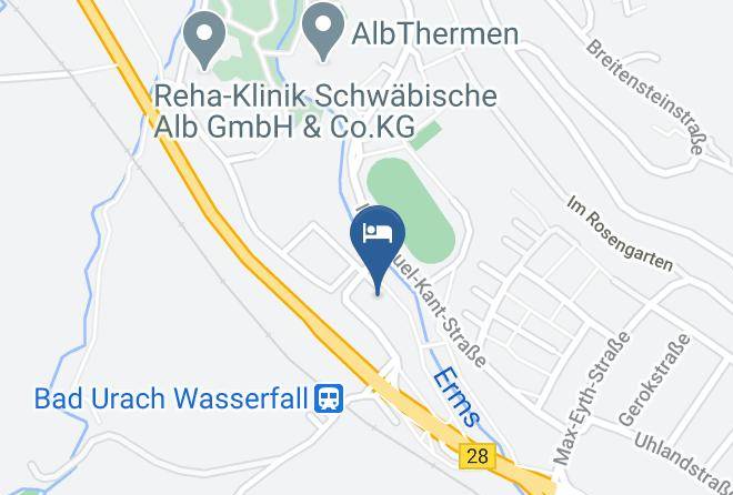 Reutlingen - Wohnmobilstellplatz Bad Urach Maps