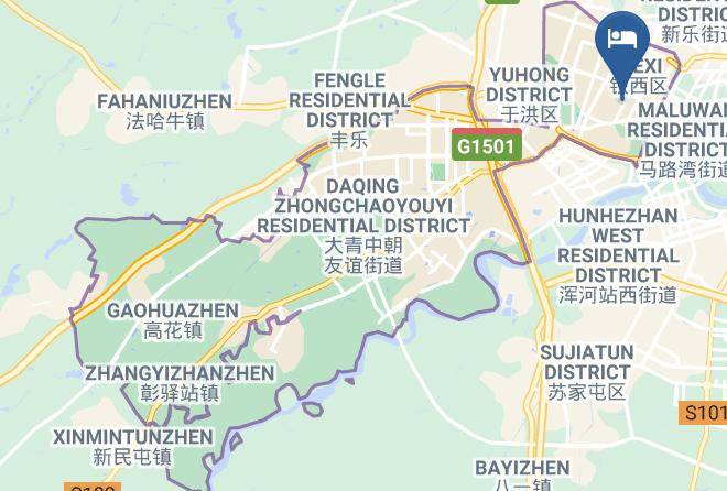 Shenyang - Wojia Keshe Hotel Maps