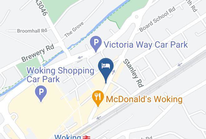 Surrey - Woking Hotel Maps