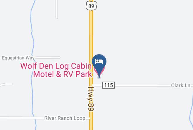 Lincoln - Wolf Den Log Cabin Motel & Rv Park Maps