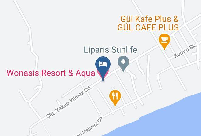 Wonasis Resort & Aqua Hotel Map