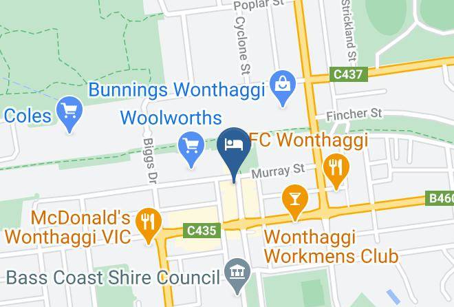 Bass Coast - Wonthaggi Hotel Maps