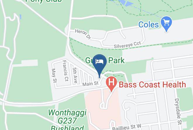 Bass Coast - Wonthaggi Park Lane Holiday Park Maps