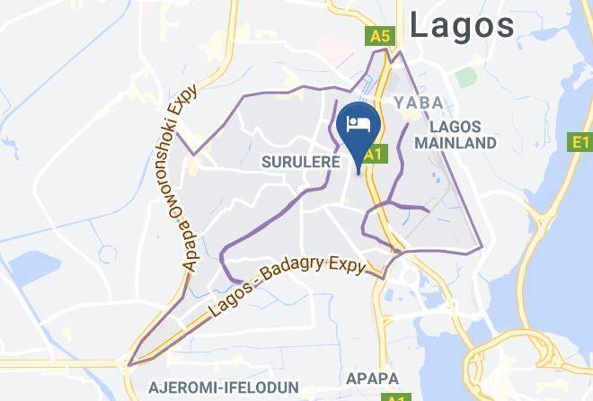 Lagos Mainland - Wood Peckers Hotel Maps