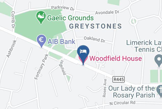 Limerick - Woodfield House Hotel Maps