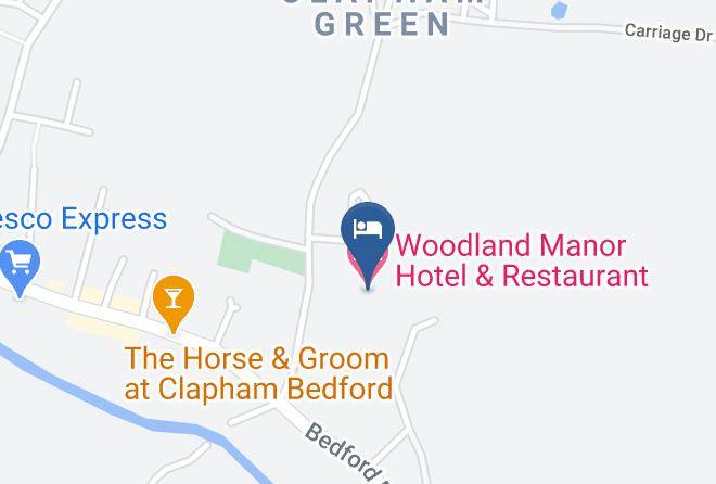 Bedford Borough - Woodland Manor Hotel & Restaurant Maps