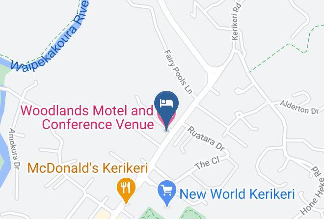 Far North - Woodlands Motel And Conference Venue Maps