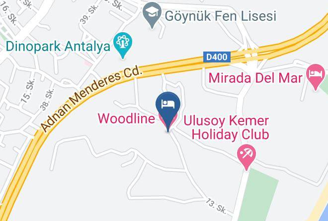 Kemer - Woodline Hotel Maps