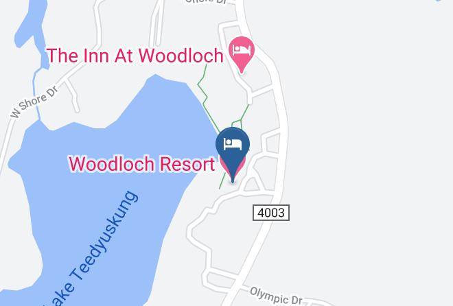 Woodloch Resort Map