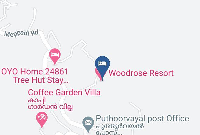 Vythiri - Woodrose Resorts In Wayanad Maps