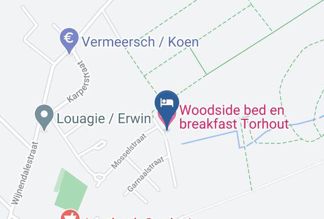 West Flanders - Woodside Bed En Breakfast Torhout Maps