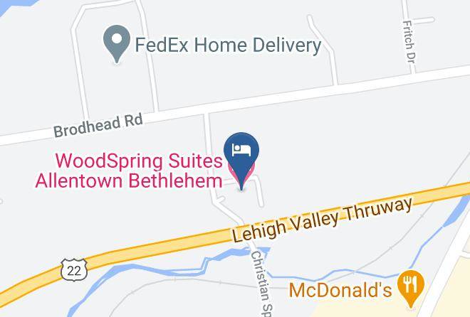 Northampton - Woodspring Suites Allentown Bethlehem Maps