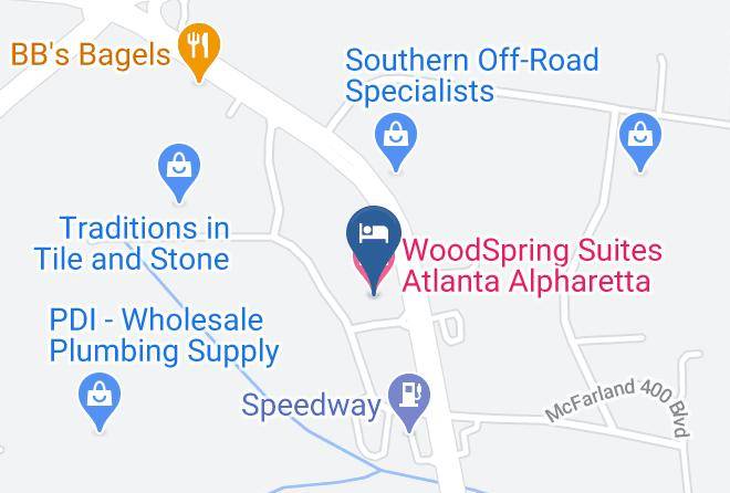 Woodspring Suites Atlanta Alpharetta Map