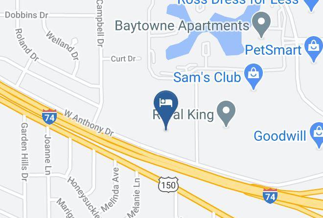 Champaign - WoodSpring Suites Champaign Near University Maps