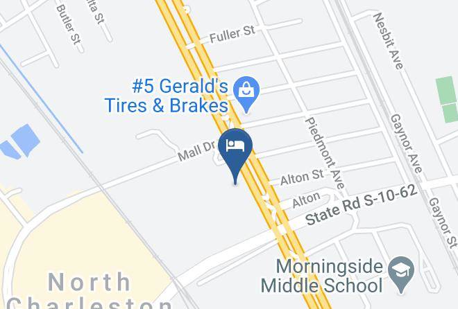 Charleston - Woodspring Suites Charleston Airport Maps