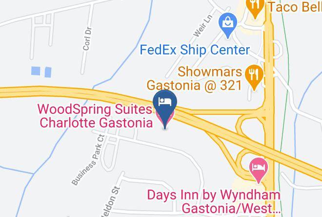 Gaston - Woodspring Suites Charlotte Gastonia Maps