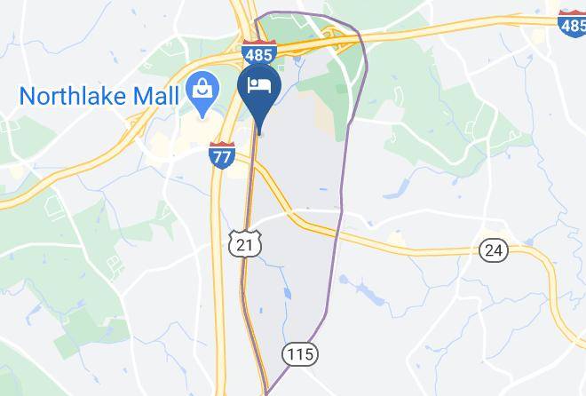 Mecklenburg - Woodspring Suites Charlotte Northlake Maps
