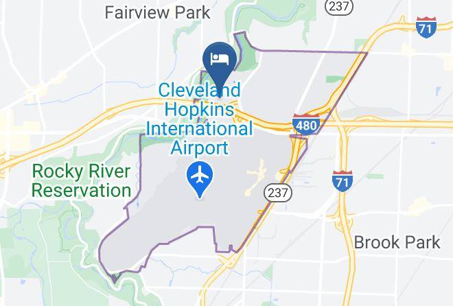Cuyahoga - Woodspring Suites Cleveland Airport Maps