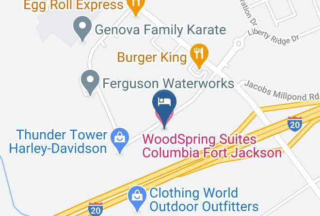 Richland - Woodspring Suites Columbia Fort Jackson Maps
