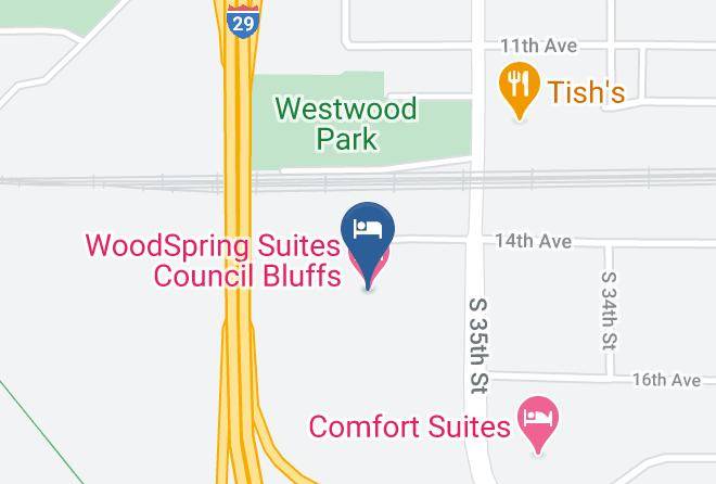Pottawattamie - Woodspring Suites Council Bluffs Maps