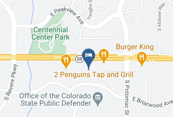 Woodspring Suites Denver Centennial Map