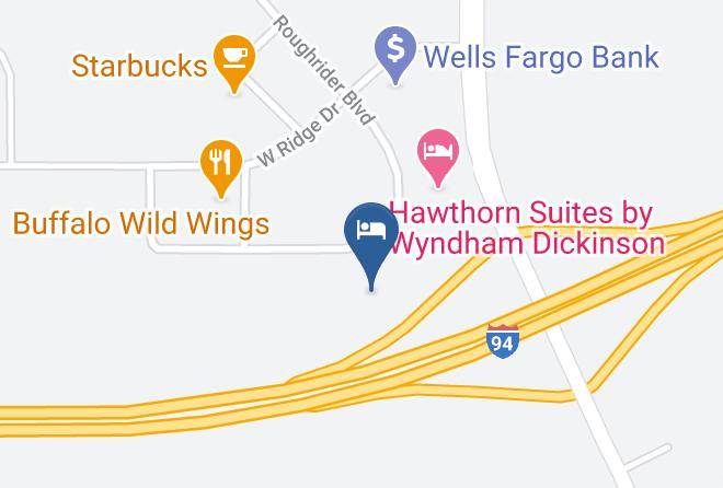 Woodspring Suites Dickinson Map