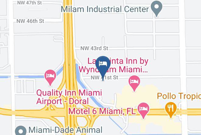 Miami Dade - Woodspring Suites Doral Miami Airport Maps