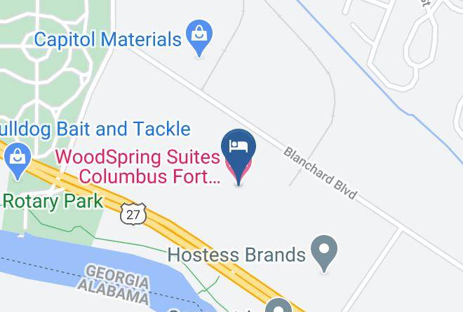Muscogee - Woodspring Suites Fort Benning Bldg 2 Columbus Ga Maps