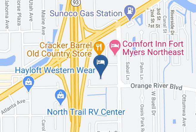Lee - Woodspring Suites Fort Myers Northeast Maps