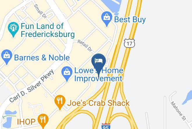 Fredericksburg City - Woodspring Suites Fredericksburg Maps