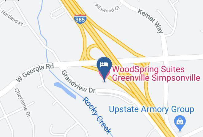 Greenville - Woodspring Suites Greenville Simpsonville Maps