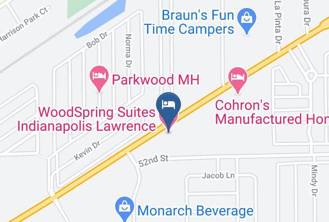 Marion - Woodspring Suites Indianapolis Lawrence Maps