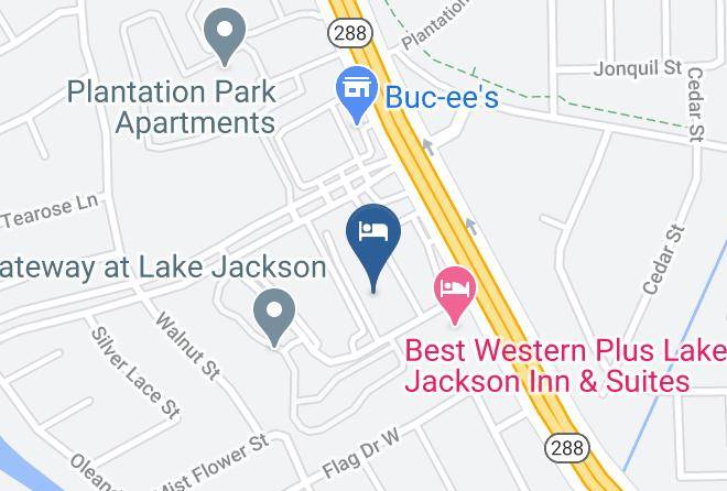 Brazoria - Woodspring Suites Lake Jackson Maps