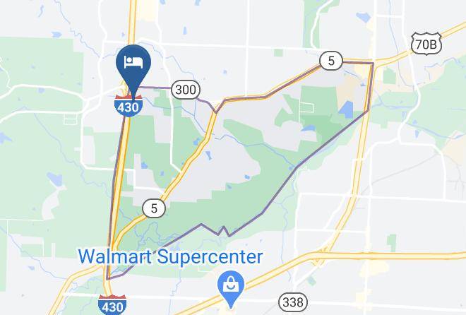 Woodspring Suites Little Rock Map
