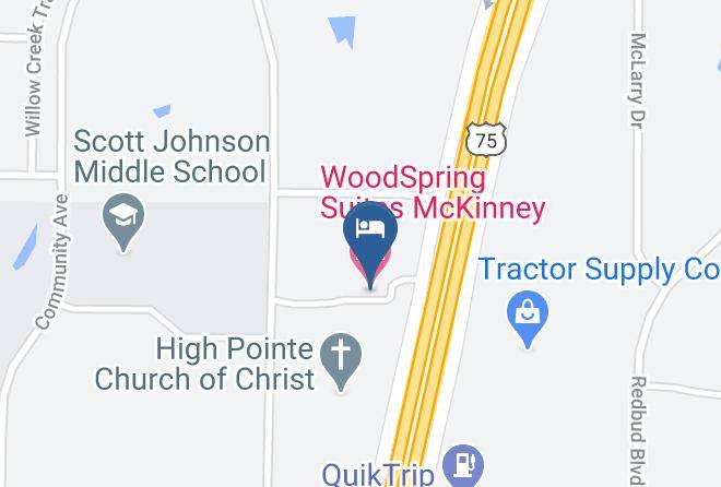 Woodspring Suites Mckinney Map
