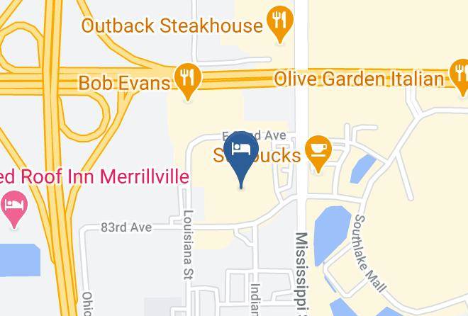 Lake - Woodspring Suites Merrillville Maps