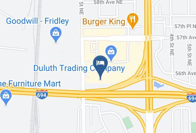 Anoka - Woodspring Suites Minneapolis Fridley Maps