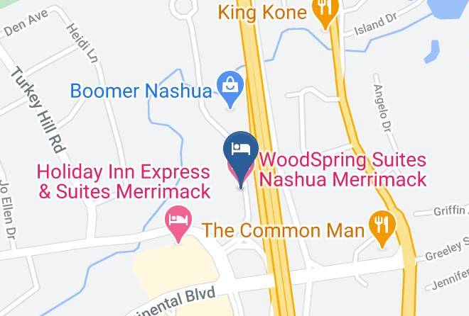 Hillsborough - Woodspring Suites Nashua Merrimack Maps