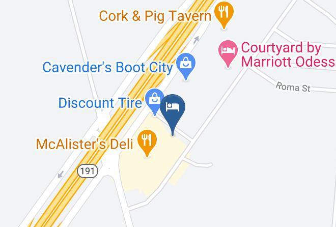 Ector - Woodspring Suites Odessa Maps