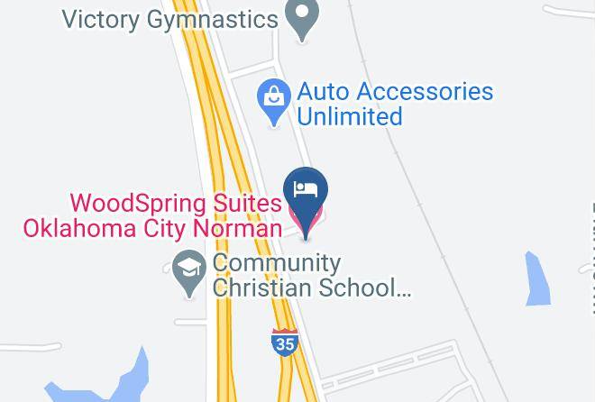 Woodspring Suites Oklahoma City Norman Map