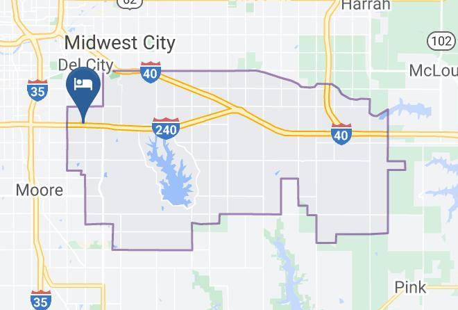 Woodspring Suites Oklahoma City Southeast Map