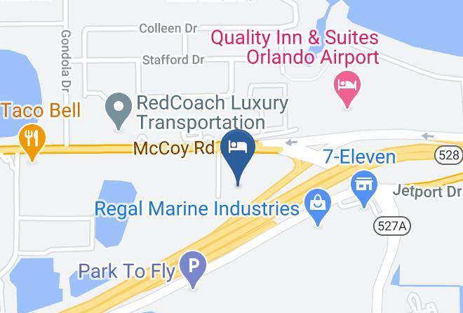 Orange - Woodspring Suites Orlando Airport Maps