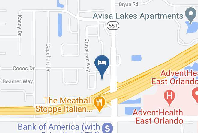 Orange - Woodspring Suites Orlando East Maps