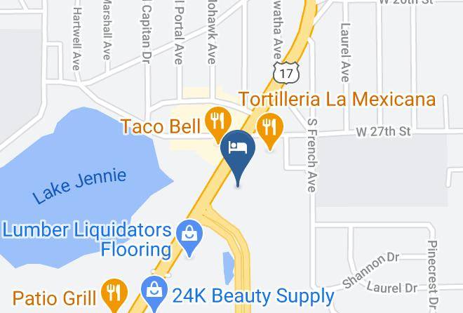 Seminole - Woodspring Suites Orlando Sanford Maps